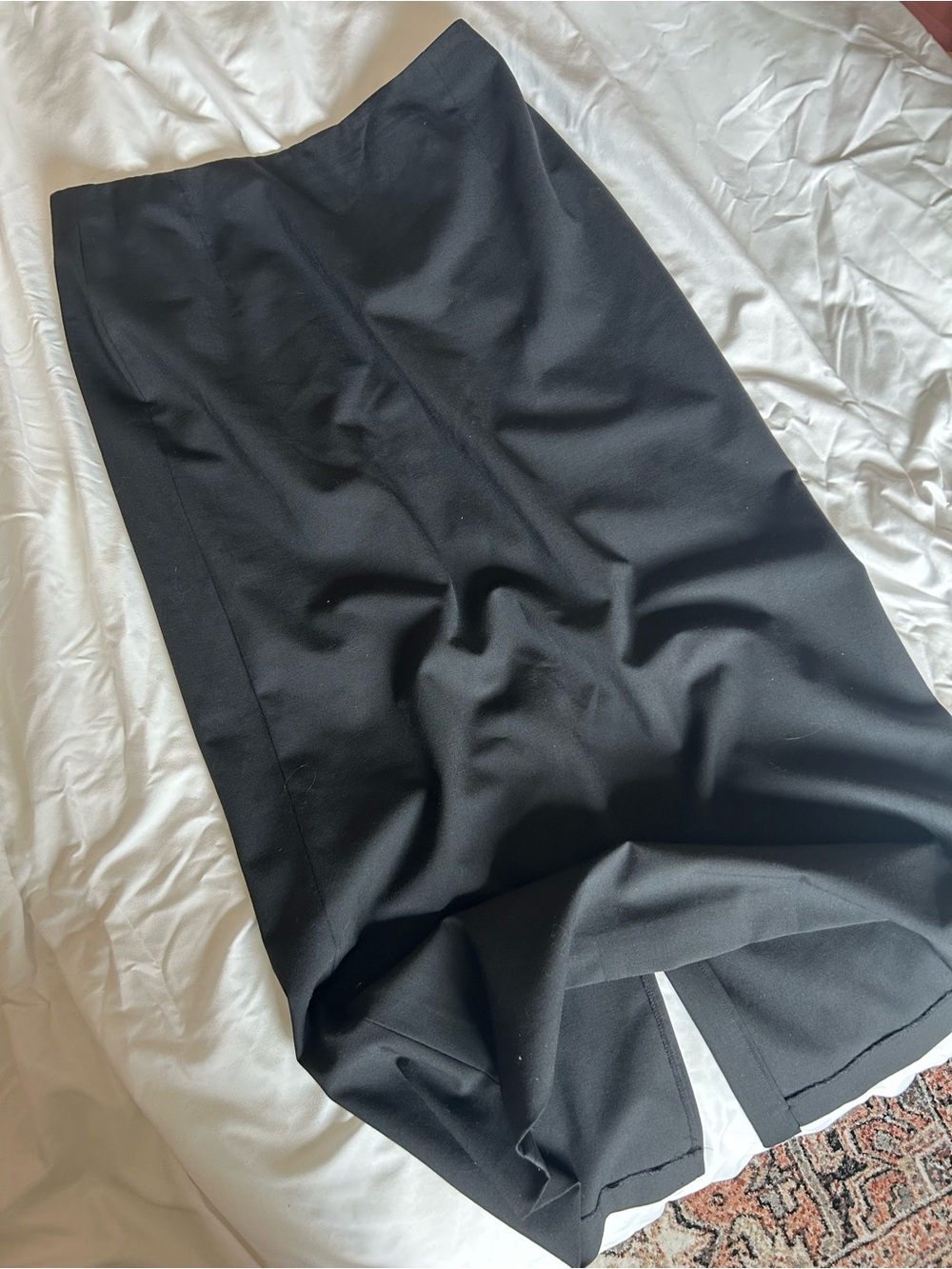 Vintage Wool Eddie Bauer Blend Midi Pencil Skirt - Size 12